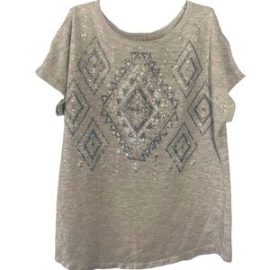 Justice Tribal Cold Shoulder Tee